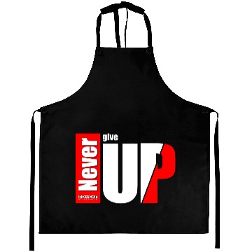 Discover never give up Aprons
