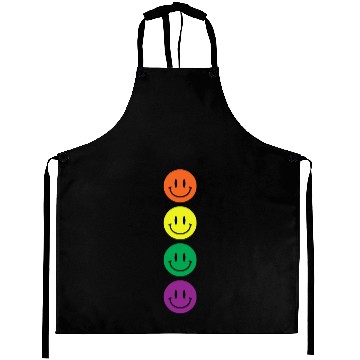 Discover laughing face design Aprons