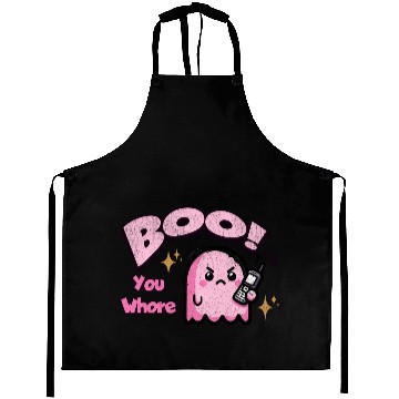 Discover Boo You Whore Ghost Aprons