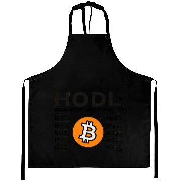 Discover HODL Bitcoin Crypto Design Aprons