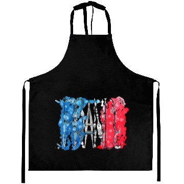 Discover France icons Aprons