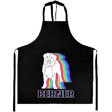 Discover Funny Dog Lover Retro Berner Bernese Dog Aprons