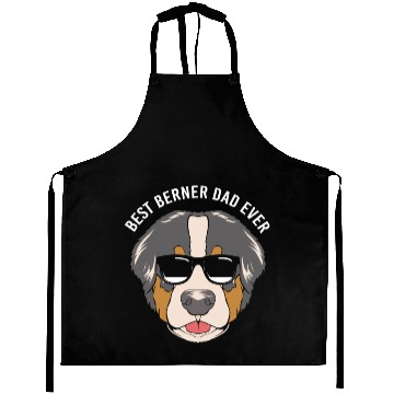 Discover Best Bernese Dad Funny Bernese Dog With Glasses Aprons