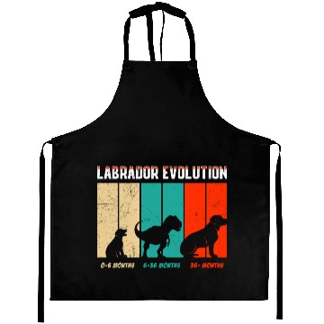 Discover Labrador EVOLUTION Labrador Lovers Funny Aprons