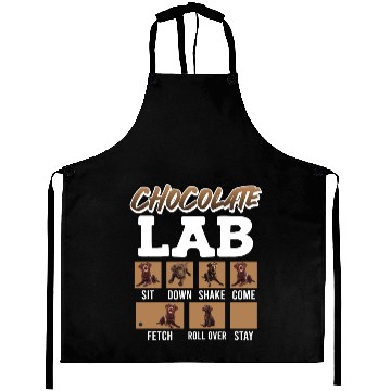 Discover Labrador Retriever CHOCOLATE LAB Commandos Aprons