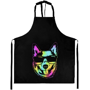 Discover Retro Australian Cattle Dog With Sunglasses Aprons