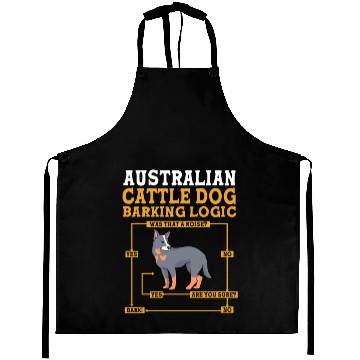 Discover Blue Heeler Australian Barking Logic Cattle Dog Aprons