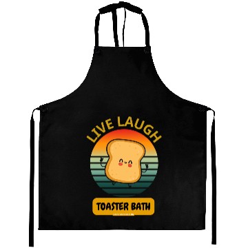 Discover Live Laugh Toaster Bath Funny Aprons
