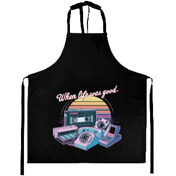 Discover 80's When Life was Good Gadgets in Synthwave Aprons