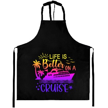 Discover Escape every day life is belle on a cruise Aprons