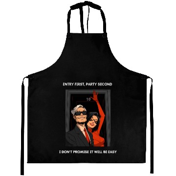 Discover Black door number 10 Art Design Aprons