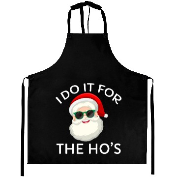 Discover I Do It for The Hos Santa Claus Christmas Party Aprons