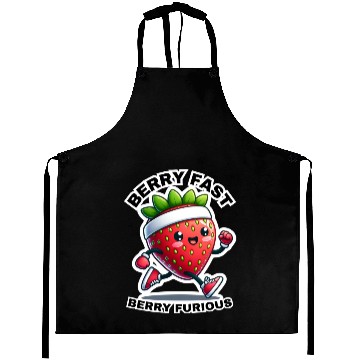 Discover Berry Fast Berry Furious Running Strawberry Aprons
