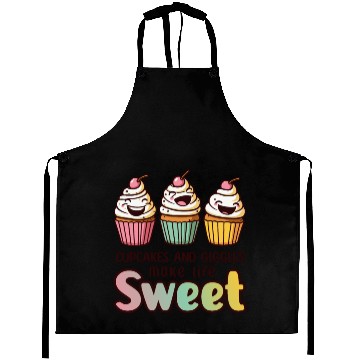 Discover Cupcakes and giggles make life sweet Aprons
