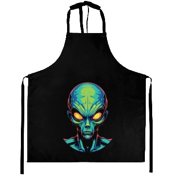 Discover Alien Extraterrestrial Cool Aprons