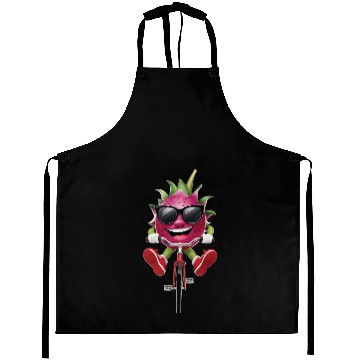 Discover Dragon Fruit Cycling On Bike Realistic Aprons