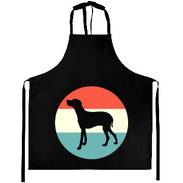 Discover Retro Weimaraner Dog Silhouette Aprons