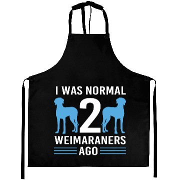 Discover Weimaraner Dog Pun Pet Owner Funny Weimaraner Aprons