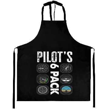 Discover Pilots 6 Pack Funny Pilot Aprons