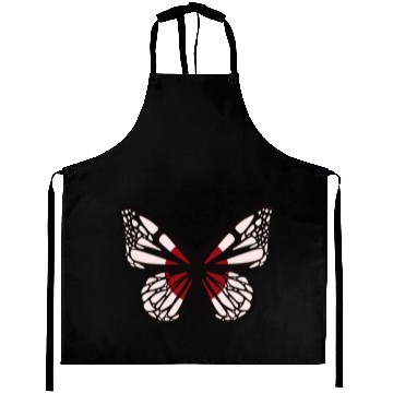 Discover Japanese Butterfly Lover Funny Design Aprons