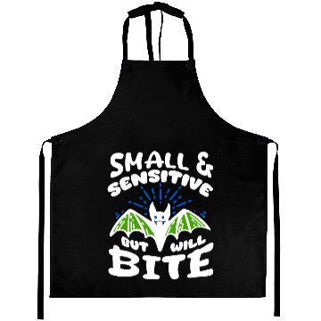 Discover Bat Halloween Outfit Small Sensitive But Will Bite Aprons