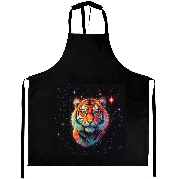 Discover Tiger watching from the stars Aprons