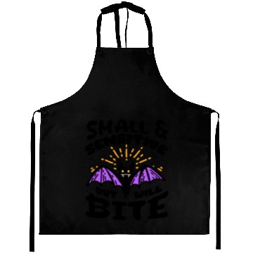 Discover Bat Halloween Outfit Small Sensitive But Will Bite Aprons