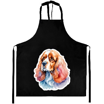 Discover American Cocker Spaniel Watercolor Aprons