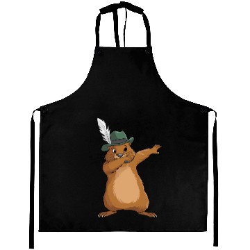 Discover Groundhog Marmot for a Marmot lover groundhog fan Aprons