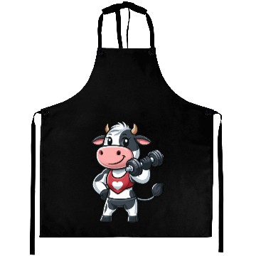 Discover Cow fitness workout gym training bodybuilder Aprons