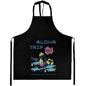 Discover Aloha Trip Tropical Vacation Design Aprons