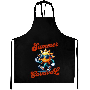 Discover Sun Mascot Character Summer Aprons