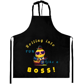 Discover Rolling into Fun Like a Boss Aprons
