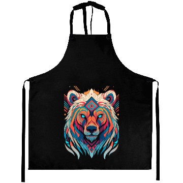 Discover Native American Spirit Wolf Aprons