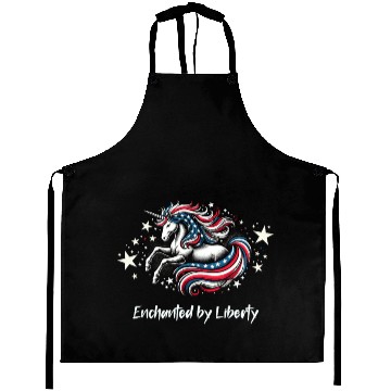 Discover Star-Spangled Unicorn with American Pride and Aprons