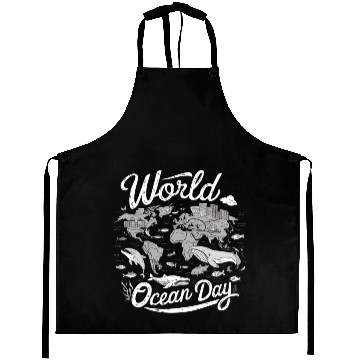 Discover world ocean day Aprons