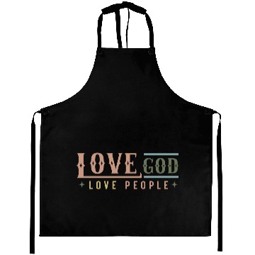 Discover Love God Love People Aprons