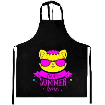 Discover Enjoy Summer Time - Cool Cat Aprons