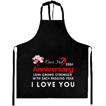 Discover 3th Anniversary I Love You Aprons