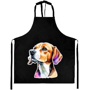 Discover Beagle Watercolor Aprons