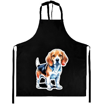 Discover Beagle Watercolor Aprons