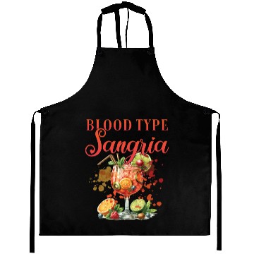 Discover Cocktail Bartender Blood Type Sangria Aprons
