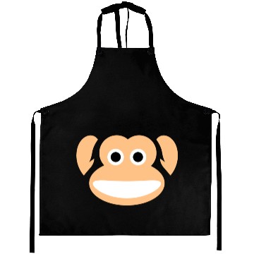 Discover Cute Monkey Whole Face Ape Animal Primate Lover Aprons