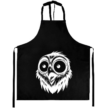 Discover Scared Horror Bird Drawing Aprons