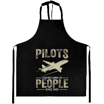 Discover Pilots Looking Down On People Funny Aviation Airpl Aprons