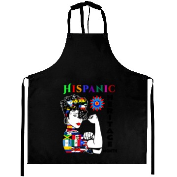 Discover Hispanic Heritage Month Latino Countries Flag Aprons