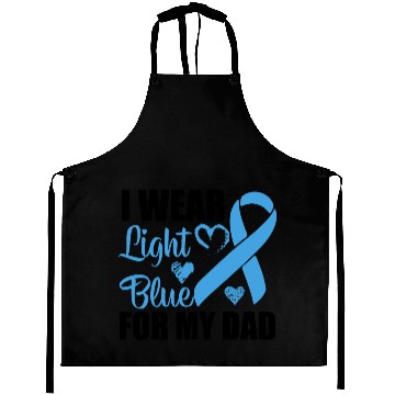 Discover I wear Light Blue for my dad Prostate cancer Aprons