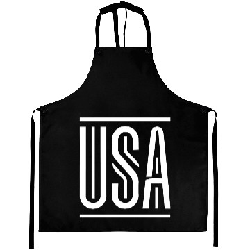 Discover USA Typographic Artwork Aprons