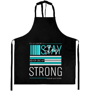 Discover NEVER GIVE UP Aprons