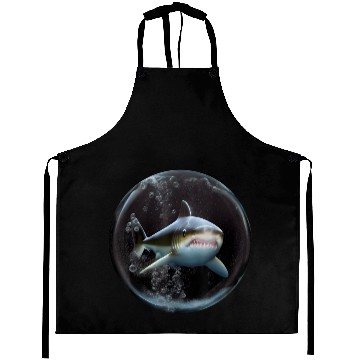Discover Shark silhouette ocean predator Aprons